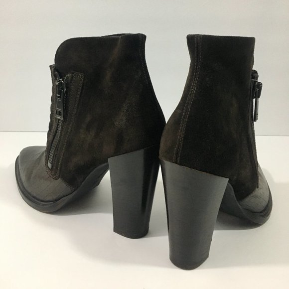 All Saints Crocodile Embossed Ankle Boots – Like New - Picture 3 of 12